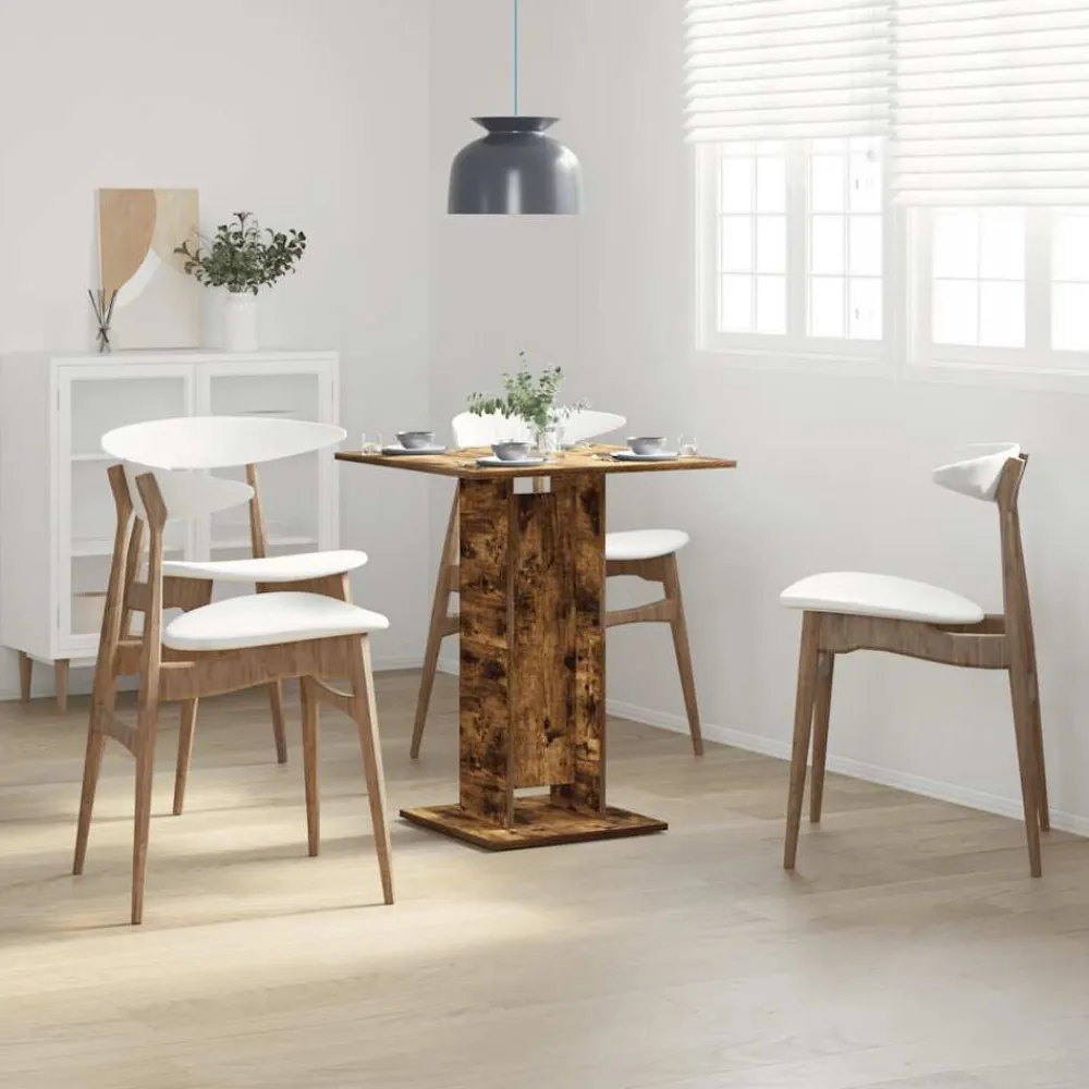 vidaXL Mesas-Mesa de bistró madera contrachapada 60x60x75 cm