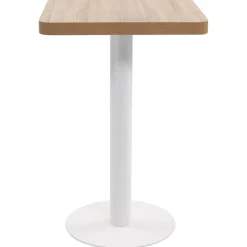 vidaXL Mesas-Mesa de bistró MDF marrón claro 50x50 cm
