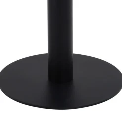 vidaXL Mesa de bistró MDF marrón claro 50x50 cm marrón claro y negro
