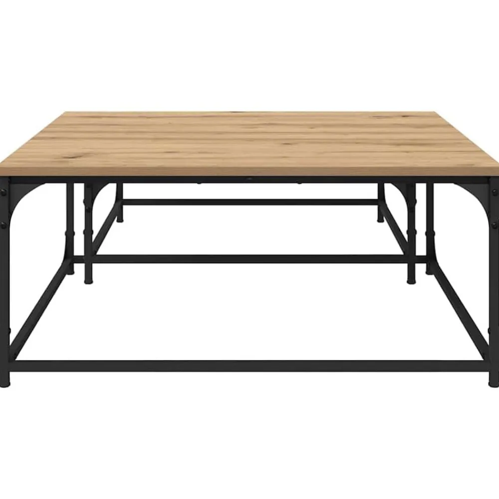 vidaXL Mesa de Café 2 pcs Roble artesanal Madera de ingeniería Roble artisan Sale