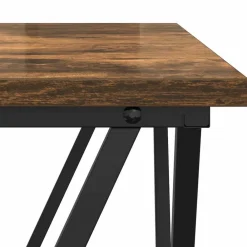 vidaXL Mesa de Café 3 pcs Madera Ingenierizada y Acero Roble ahumado Best