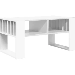 vidaXL Mesa de Café 92 x 49,5 x 45 cm Madera de ingeniería White Discount