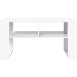 vidaXL Mesa de Café 92 x 49,5 x 45 cm Madera de ingeniería White Discount