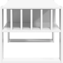 vidaXL Mesa de Café 92 x 49,5 x 45 cm Madera de ingeniería White Discount