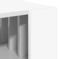 vidaXL Mesa de Café 92 x 49,5 x 45 cm Madera de ingeniería White Discount