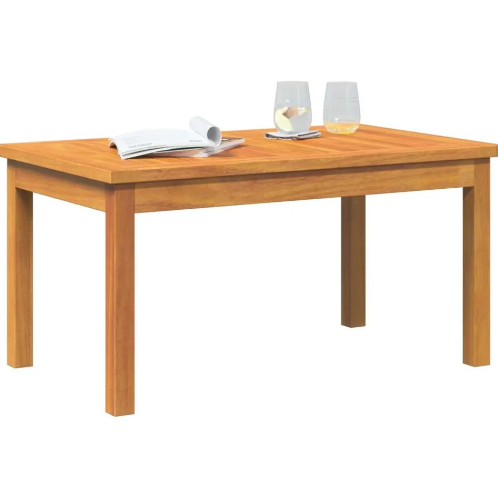 vidaXL Mesa de Café Aceite Natural Madera de Acacia Sólida Sale