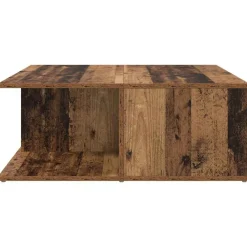 vidaXL Mesa de Café con cajón 80 x 80 x 31 cm Madera antigua Sale
