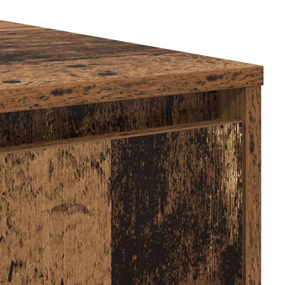 vidaXL Mesa de Café con cajón 80 x 80 x 31 cm Madera antigua Sale