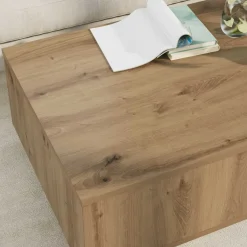vidaXL Mesa de Café con cajón Roble artesanal 95 x 55 x 31 cm Roble artisan Clearance
