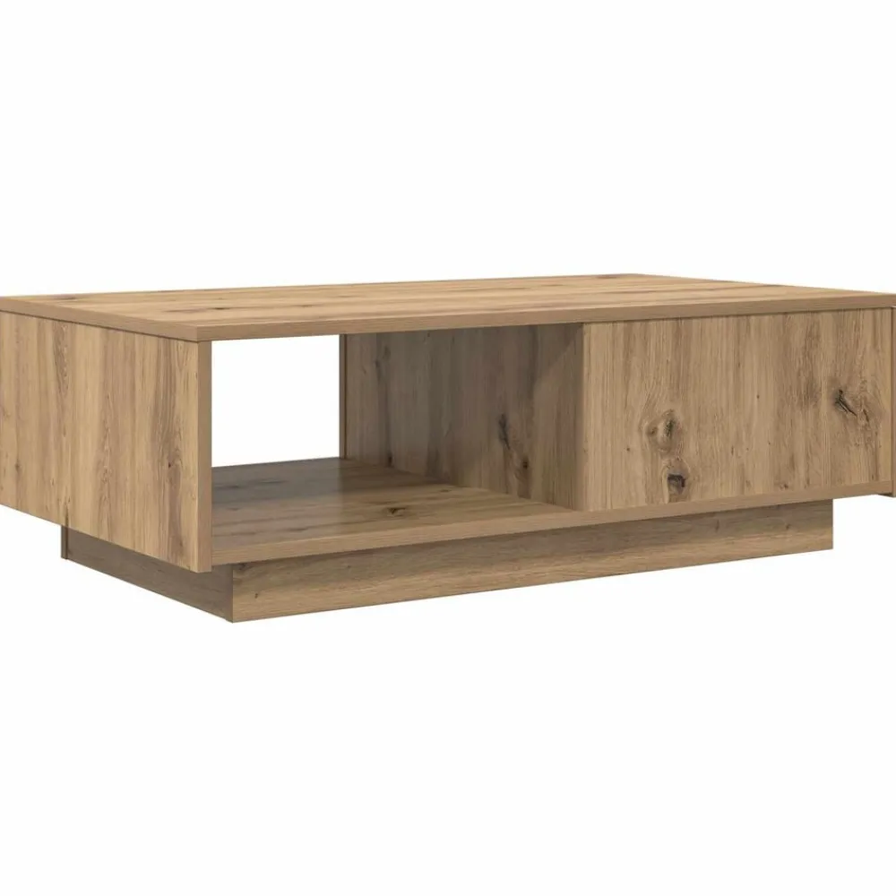vidaXL Mesa de Café con cajón Roble artesanal 95 x 55 x 31 cm Roble artisan Clearance
