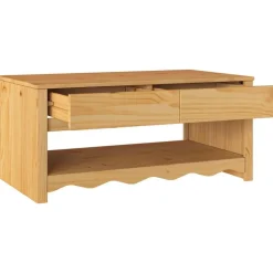 vidaXL Mesas-Mesa de Café con cajón Drammen Roble 99 x 55 x 45 cm