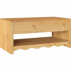 vidaXL Mesas-Mesa de Café con cajón Drammen Roble 99 x 55 x 45 cm