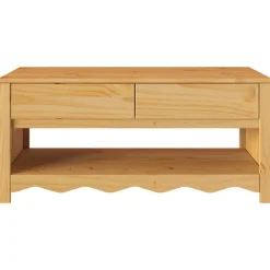 vidaXL Mesas-Mesa de Café con cajón Drammen Roble 99 x 55 x 45 cm