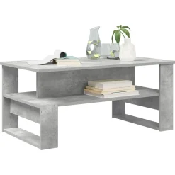 vidaXL Mesa de Café Gris Concreto 90 x 50 x 40 cm Madera de ingeniería Gris hormig&oacute;n Best
