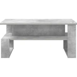 vidaXL Mesa de Café Gris Concreto 90 x 50 x 40 cm Madera de ingeniería Gris hormig&oacute;n Best