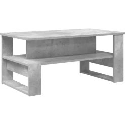 vidaXL Mesa de Café Gris Concreto 90 x 50 x 40 cm Madera de ingeniería Gris hormig&oacute;n Best