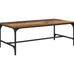 vidaXL Mesa de Café 100 x 50 x 35 cm Madera envejecida Outlet
