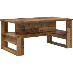 vidaXL Mesas-Mesa de Café Madera vieja 90 x 50 x 40 cm Madera de ingeniería