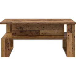 vidaXL Mesas-Mesa de Café Madera vieja 90 x 50 x 40 cm Madera de ingeniería