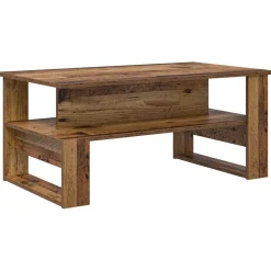 vidaXL Mesas-Mesa de Café Madera vieja 90 x 50 x 40 cm Madera de ingeniería