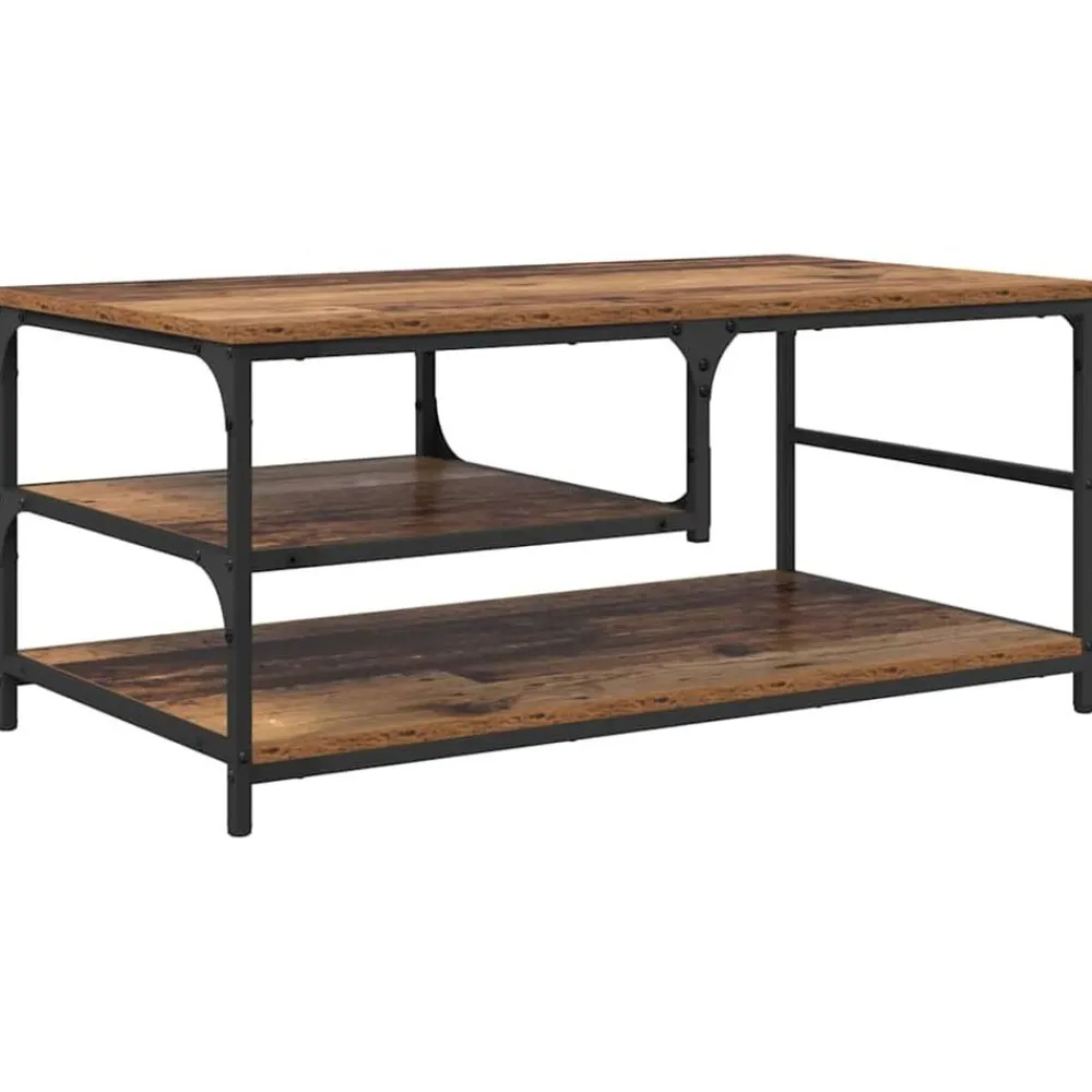 vidaXL Mesas-Mesa de Café 90 x 49 x 40 cm Madera contrachapada