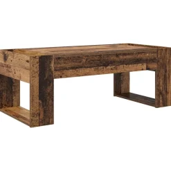 vidaXL Mesa de Café Madera vieja 110 x 50 x 41 cm Madera de ingeniería Madera envejecida Online