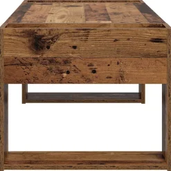 vidaXL Mesa de Café Madera vieja 110 x 50 x 41 cm Madera de ingeniería Madera envejecida Online