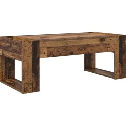 vidaXL Mesa de Café Madera vieja 110 x 50 x 41 cm Madera de ingeniería Madera envejecida Online