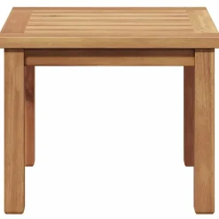 vidaXL Muebles De Jardín-Mesa de Café Marrón 45 x 45 x 36 cm Madera de teca maciza