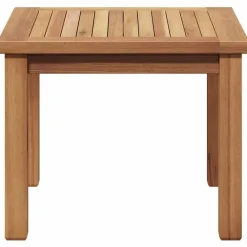 vidaXL Muebles De Jardín-Mesa de Café Marrón 45 x 45 x 36 cm Madera de teca maciza