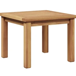 vidaXL Muebles De Jardín-Mesa de Café Marrón 45 x 45 x 36 cm Madera de teca maciza