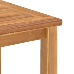 vidaXL Muebles De Jardín-Mesa de Café Marrón 45 x 45 x 36 cm Madera de teca maciza