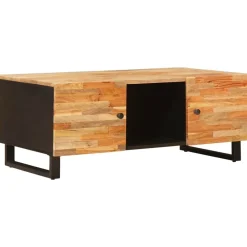 vidaXL Mesas-Mesa de Café Marrón 100 x 54 x 40 cm Madera de mango maciza