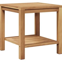 vidaXL Mesa de Café Marrón 45 x 45 x 45 cm Madera de teca maciza Sale