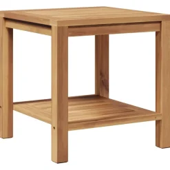 vidaXL Mesa de Café Marrón 45 x 45 x 45 cm Madera de teca maciza Sale