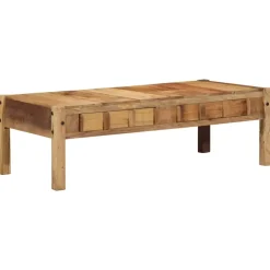 vidaXL Mesas-Mesa de Café Marrón 110 x 54 x 35 cm Madera sólida recuperada