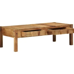vidaXL Mesas-Mesa de Café Marrón 110 x 54 x 35 cm Madera sólida recuperada