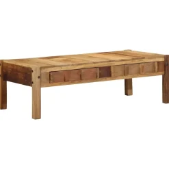 vidaXL Mesas-Mesa de Café Marrón 110 x 54 x 35 cm Madera sólida recuperada