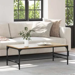vidaXL Mesa de Café Roble artesanal 100 x 50 x 35 cm Roble artisan Outlet