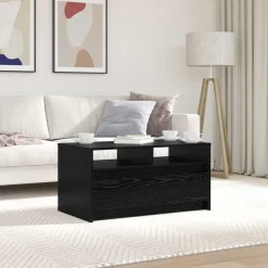 vidaXL Mesas-Mesa de Café 90 x 50 x 45 cm Madera de ingeniería