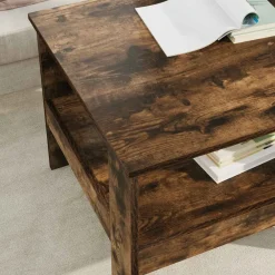 vidaXL Mesas-Mesa de Café 57 x 55 x 45 cm Madera de ingeniería