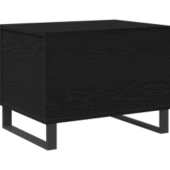 vidaXL Mesa de Café 60 x 44,5 x 45 cm Roble negro Sale