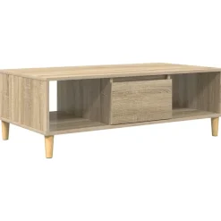 vidaXL Mesa de Café 102 x 55 x 35 cm Madera de ingeniería Roble Sonoma Clearance