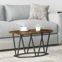 vidaXL Mesa de Café 80 x 40 x 40.5 cm Roble ahumado Best