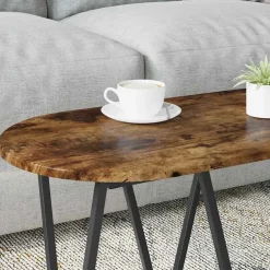 vidaXL Mesa de Café 80 x 40 x 40.5 cm Roble ahumado Best