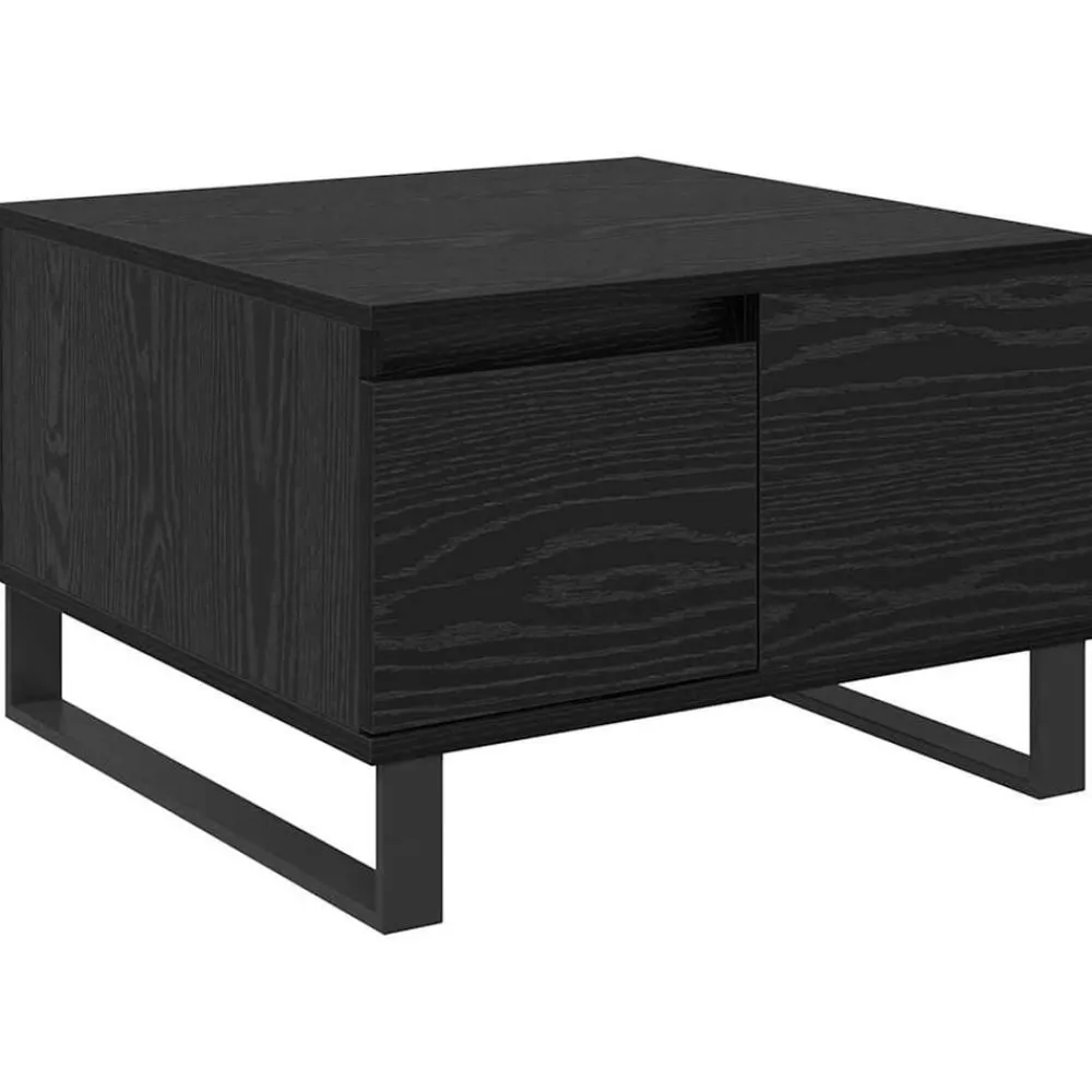 vidaXL Mesa de Café 55 x 55 x 36,5 cm Madera de ingeniería Roble negro Hot