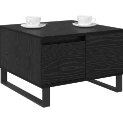 vidaXL Mesa de Café 55 x 55 x 36,5 cm Madera de ingeniería Roble negro Hot