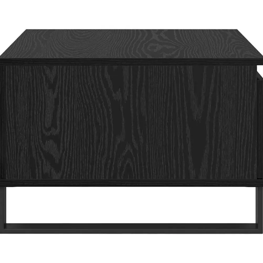 vidaXL Mesa de Café 55 x 55 x 36,5 cm Madera de ingeniería Roble negro Hot