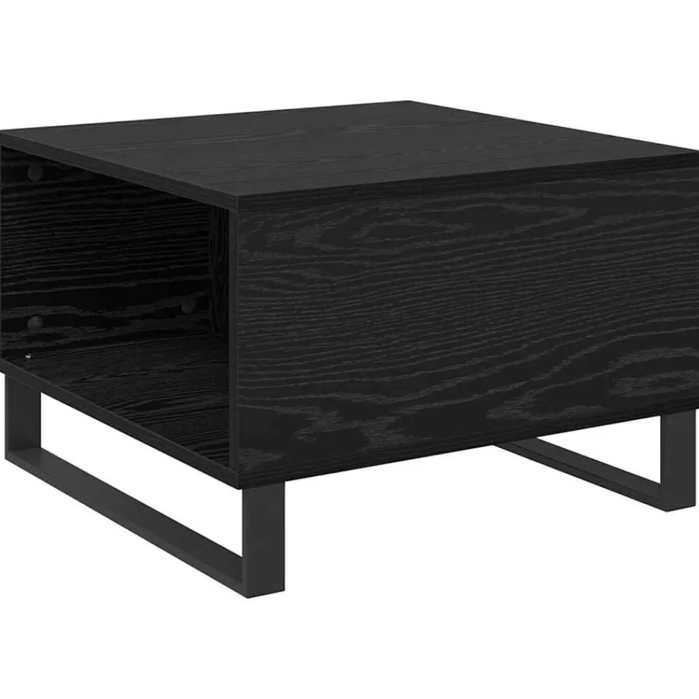 vidaXL Mesa de Café 55 x 55 x 36,5 cm Madera de ingeniería Roble negro Hot