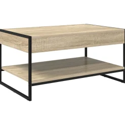 vidaXL Mesa de Café Sonoma 80 x 50 x 40 cm Madera contrachapada Roble Sonoma Best